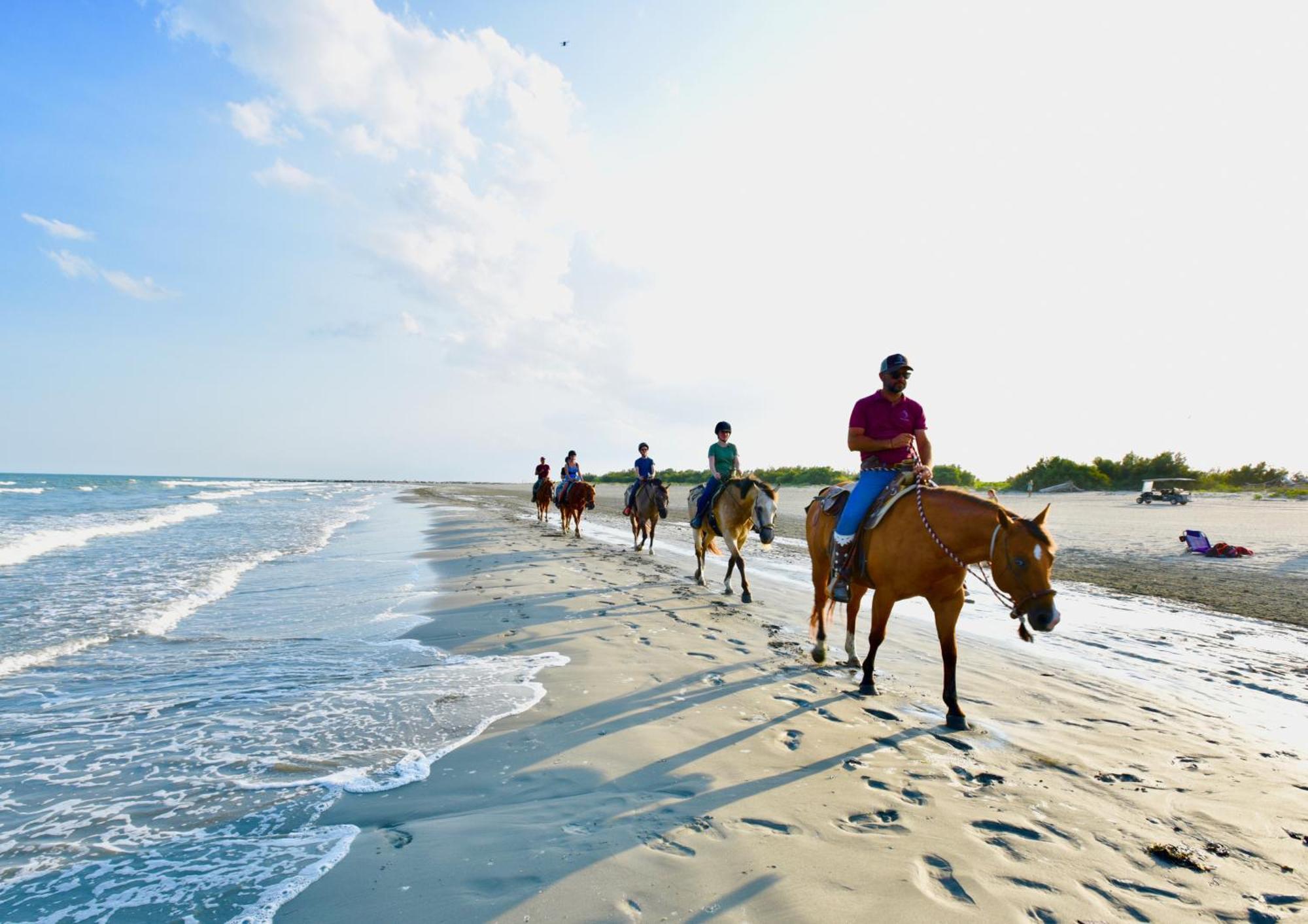 Barricata Holiday Village Scardovari Exterior photo Horseback riders on the beach at Fort Raleigh National Historic Site